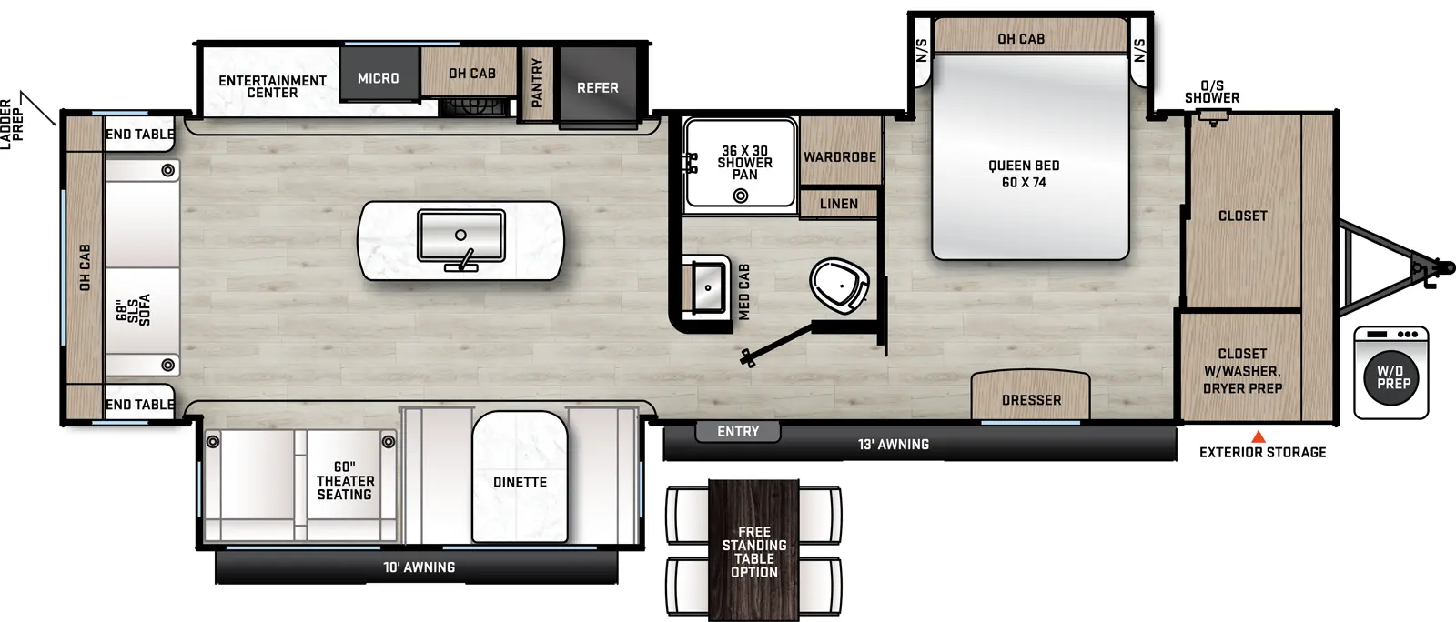 Aurora 32RLTS Floorplan